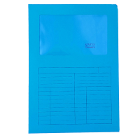Cartelline a L con finestra Sintex cartoncino - 120 gr - 22 x 31 cm - azzurro - conf. 50 pezzi - Blasetti - 572 - 8007758005723 - DMwebShop