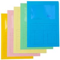 Cartelline a L con finestra Sintex - cartoncino 120 gr - 22 x 31 cm - mix 5 colori - conf. 20 pezzi - Blasetti - 576 - 8007758005761 - DMwebShop