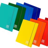 Cartellina One Color - con elastico - 3 lembi - 26 x 35 cm - colori assoriti - conf. 10 pezzi - Blasetti - 2390 - 8007758223905 - DMwebShop