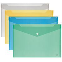 Busta con bottone - formato orizzontale - 24 x 18,5 cm - colori assortiti - Lebez - 80194 - 8007509062241 - DMwebShop