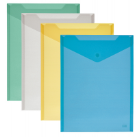 Busta con bottone - formato verticale - 13,5 x 18,5 cm - colori assortiti - Lebez - 80199 - 8007509062296 - DMwebShop