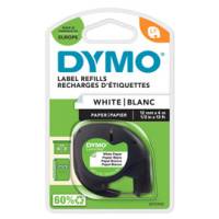 Nastro Letratag 912000 - in carta - 12 mm x 4 mt - bianco - Dymo - S0721510 - 5411313912006 - DMwebShop
