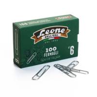 Fermagli zincati - n. 6 - 5,8 cm - Leone - conf. 100 pezzi - conf. 10 pezzi - Leone Dell'era - FZ6 - 8007979000606 - DMwebShop