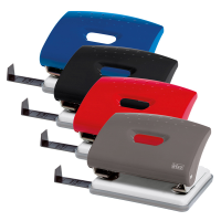 Perforatore - massimo 16 fogli - 2 fori - passo 8 cm - rosso - Lebez - 1270-N - 8007509012703 - DMwebShop