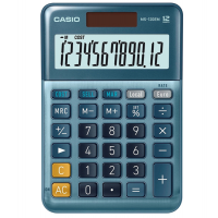 Calcolatrice da tavolo - MS-120EM - 12 cifre - blu - Casio - MS-120EM-W-EP - 4549526609930 - DMwebShop