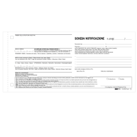 Scheda di notifica fogli snap - 25 fogli - 2 copie autoricalcanti - 10 x 22 cm - conf. 250 pezzi - Edipro - E5876N - CONFE5876NPZ250W - DMwebShop