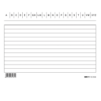 Schede in cartoncino rigate - 15 x 10,5 cm - orizzontale - conf. 100 pezzi - Edipro - E3126BL - 8023328312619 - DMwebShop