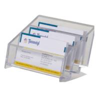 Portabiglietti multitasca Mr Acrylic - da scrivania - 12 x 9 x 7 cm - trasparente - Tecnostyl - BCH02 - 8010026004625 - DMwebShop