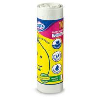 Sacchi per immondizia - 70 x 110 cm - 120 lt - 16 micron - bianco - rotolo da 10 sacchetti - Logex Professional - C5LX-2006W - 8003350531394 - DMwebShop