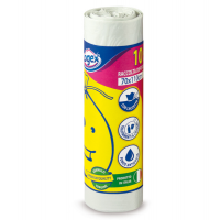 Sacchi per immondizia - 70 x 110 cm - 120 lt - 16 micron - bianco - rotolo da 10 sacchetti - Logex Professional - C5LX-2006W - 8003350531394 - DMwebShop