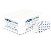 Asciugamani piegati a C Comfort - 2 veli - goffratura micro - 18 gr - 23 x 31 cm - bianco - conf. 20 pezzi - da 153 pezzi - Bulkysoft - 85560.E10 - 8018426855601 - DMwebShop