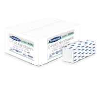 Asciugamani piegati a C Comfort - 2 veli - goffratura micro - 18 gr - 23 x 31 cm - bianco - 20 pacchi da 153 pezzi - Bulkysoft - 85560.E10 - 8018426855601 - DMwebShop
