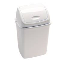 Pattumiera con coperchio basculante Rif Basic - 36 x 29 x 55 cm - 35 lt - bianco - Medial International - 909035 - 8033433777098 - DMwebShop