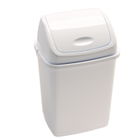 Pattumiera con coperchio basculante Rif Basic - 36 x 29 x 55 cm - 35 lt - bianco - Medial International - 909035 - 8033433777098 - DMwebShop
