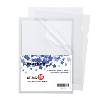 Cartellina a L Top liscio - 22 x 30 cm - trasparente - conf. 50 pezzi - Starline 662319stl