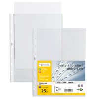 Buste forate Atla - medium buccia - 22 x 30 cm - trasparente - conf. 25 pezzi - Sei Rota - 662210 - 8004972009971 - DMwebShop