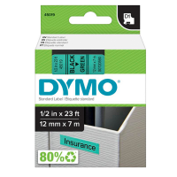 Nastro D1 450190 - 12 mm x 7 mt - nero-verde - Dymo - S0720590 - 5411313450195 - DMwebShop