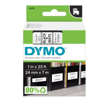 Nastro D1 537130 - 24 mm x 7 mt - nero-bianco - Dymo - S0720930 - 5411313537131 - DMwebShop