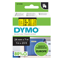 Nastro D1 537180 - 24 mm x 7 mt - nero-giallo - Dymo - S0720980 - 5411313537186 - DMwebShop