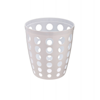 Gettacarte traforato - Ø 28 cm - altezza 27 cm - 12 lt - bianco - Medial International 906400