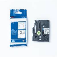 Nastro - tessuto - 12 mm - Nero su Bianco - 4m - Brother - TZER231 - 4977766770408 - DMwebShop