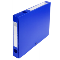 Scatola per archivio box - con bottone - 25 x 33 cm - dorso 4 cm - blu - Exacompta - 54632E - 3130630546320 - DMwebShop