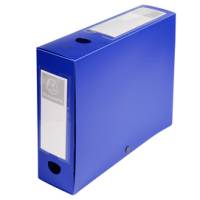 Scatola per archivio box - con bottone - 25 x 33 cm - dorso 8 cm - blu - Exacompta - 59832E - 3130630598329 - DMwebShop