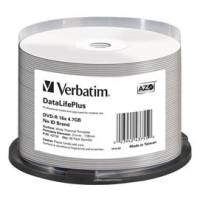 Scatola 50 DVD-R - stampabile - 4,7 Gb - Verbatim - 43755 - 23942437550 - DMwebShop