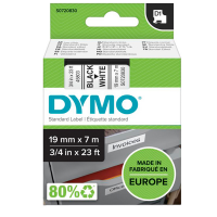 Nastro D1 458030 - 19 mm x 7 mt - nero-bianco - Dymo - S0720830 - 5411313452137 - DMwebShop