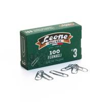 Fermagli zincati - lunghezza 28 mm - n. 3 - scatola 100 pezzi - conf. 10 pezzi - Leone dell'era - FZ3 - 44686/A - DMwebShop