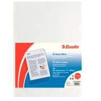 Cartelline a L Office - PPL - buccia - 22 x 30 cm - trasparente - conf. 50 pezzi - Esselte - 395082000 - 8004157508206 - DMwebShop