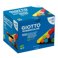 Gessetti Robercolor - lunghezza 80 mm - con Ø 10 mm - colorati - Scatola 100 gessetti tondi - Giotto - 539000 - 8000825967559 - DMwebShop