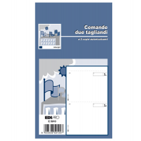 Blocco comande a 2 tagliandi - 25-25 fogli autoricalcanti - 17 x 9,9 cm - conf. 20 pezzi - Edipro - E5910 - 8023328591007 - DMwebShop