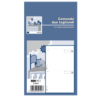Blocco comande a 2 tagliandi - 25-25 fogli autoricalcanti - 17 x 9,9 cm - conf. 20 pezzi - Edipro - E5910 - 8023328591007 - DMwebShop