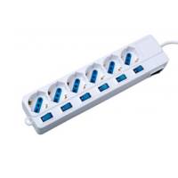 Presa multipla - 6 prese multistandard con interruttore singolo - MKC - Melchioni - 492518038 - 8006012183207 - DMwebShop