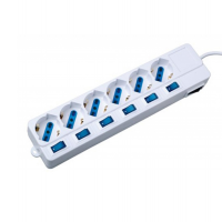 Presa multipla - 6 prese multistandard con interruttore singolo - MKC - Melchioni 492518038