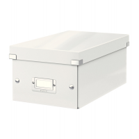 Scatola archivio Click e Store - per DVD - 20,6 x 14,7 x 35,2 cm - bianco - Leitz - 60420001 - 4002432396771 - DMwebShop