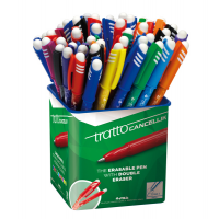 Barattolo Penna a sfera cancellabile Cancellik - punta 1 mm - colori assortiti - conf. 50 pezzi - Tratto - 826500 - 8000825826474 - DMwebShop