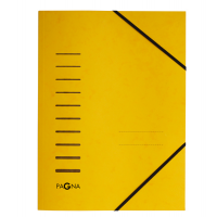 Cartella 3 lembi - con elastico - cartoncino - A4 - giallo - Pagna - 24001-05 - 4013951002111 - DMwebShop