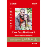 Carta fotografica Plus Glossy II PP-201 - A4 - 20 Fogli - Canon - 2311B019 - 4960999537269 - DMwebShop