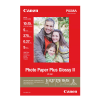 Carta fotografica Plus Glossy II PP-201 - 10 x 15 cm - 5 Fogli - Canon - 2311B053 - 4960999978215 - DMwebShop