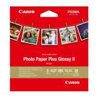 Carta fotografica Plus Glossy II PP-201 - 5 x 5'' - 20 Fogli - Canon - 2311B060 - 4549292071498 - DMwebShop
