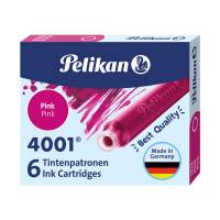 Cartucce inchiostro 4001 TP/6 - lunghezza 39 mm - rosa - conf. 6 pezzi - Pelikan - 100435993 - 4012700321077 - DMwebShop