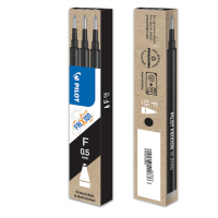 Refill sfera a scatto Frixionball Clicker - punta 0,5 mm - nero - conf. 3 pezzi - Pilot - 006570 - 4902505422836 - DMwebShop