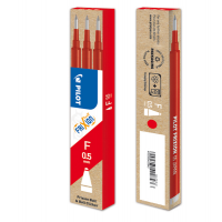 Refill sfera a scatto Frixionball Clicker - punta 0,5 mm - rosso - conf. 3 pezzi - Pilot - 006572 - 4902505422843 - DMwebShop
