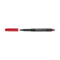 Pennarello Multimark universale permanente con gomma - punta superfine 0,4 mm - rosso - Faber Castell - 152321 - 4005401523215 - DMwebShop