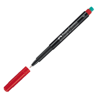 Pennarello Multimark universale permanente con gomma - punta fine 0,6 mm - rosso - conf. 10 pezzi - Faber Castell - 151321 - 4005401513216 - DMwebShop