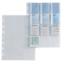 Buste porta matrici assegni - Atla MA - foratura universale - 12 tasche - trasparente - conf. 10 pezzi - Sei Rota - 662504 - 8004972016078 - DMwebShop