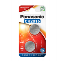 Micropile CR2016 - 3 V - a pastiglia - litio - blister 2 pezzi - Panasonic - C302016 - 5025232060665 - DMwebShop