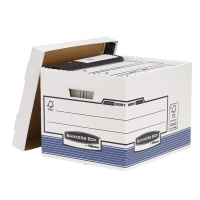 Scatola archivio System - con coperchio - 33,3 x 28,5 x 38 cm - bianco - conf. 10 pezzi - Bankers Box - 0026101 - 50043859520966 - DMwebShop